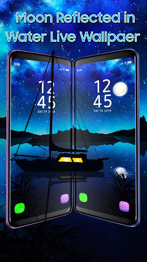 Moon Reflected in Water APUS Live Wallpaper screenshot 3