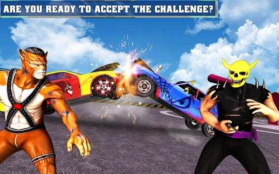 Car Fallout - Super Hero Flat Out Clash screenshot 6