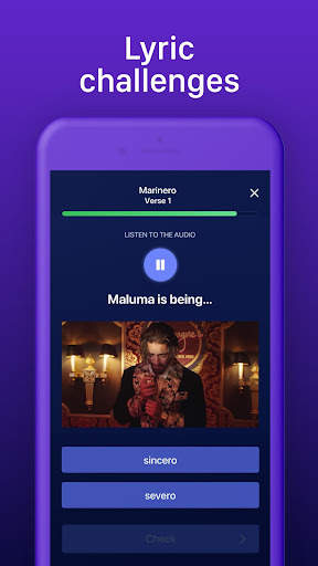Lirica Spanish German learning screenshot 3