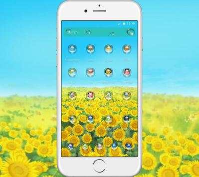 Green Sunshine Sunflower Theme screenshot 2