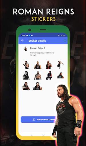 WAStickerApps - Roman Reigns stickers for WhatsApp screenshot 4