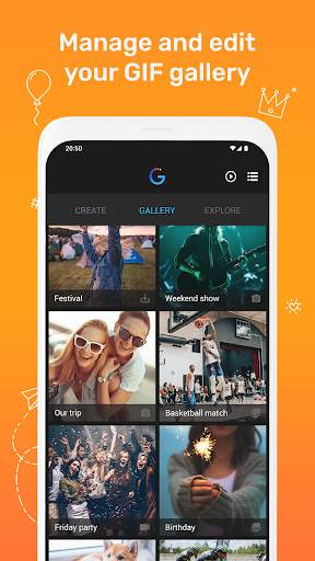 Gif'em! - GIF Maker & Editor, Video & Photo to GIF 4 تصوير الشاشة