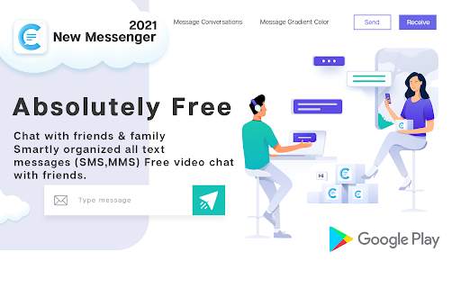 New Messenger 2021- Free Texting & Video Chat screenshot 1