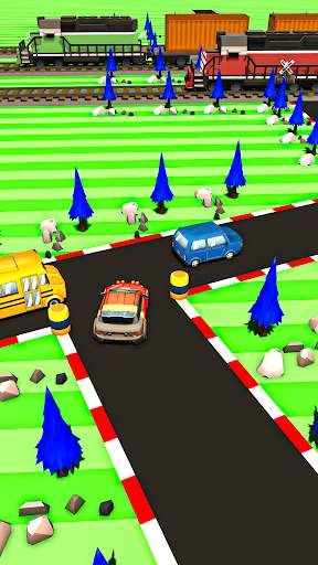 Traffic Run Car Race Crossy Roads Games screenshot 3