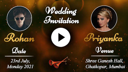 Wedding Invitation Video Maker screenshot 1
