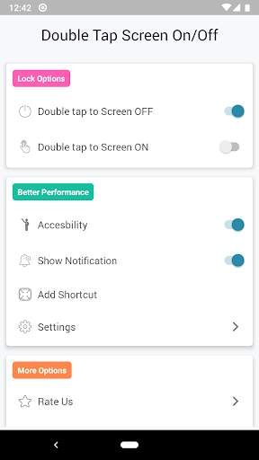 Double Tap Screen on and off screenshot 1