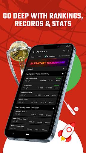 Cric Rocket: Cricket Live Line screenshot 5