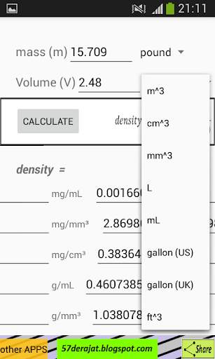 Density Calculator screenshot 5
