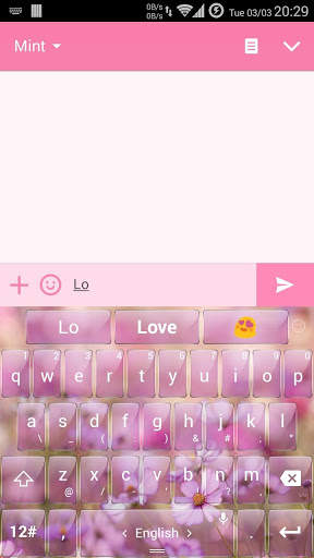 Keyboard Theme Glass Garden screenshot 3