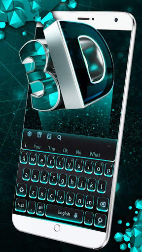 3D blue light keyboard screenshot 3