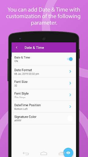 Auto Photo Stamper : Date & Time, Logo, Signature screenshot 3
