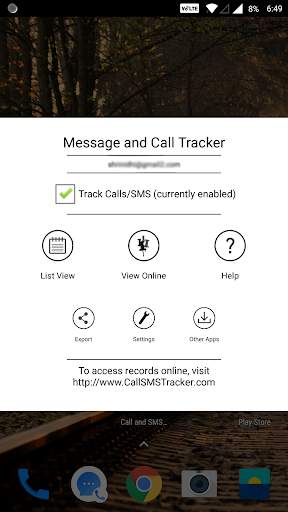 Message and Call Tracker screenshot 1