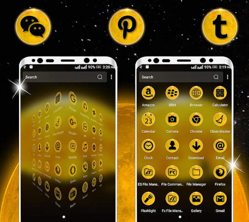 Golden Moon Launcher Theme screenshot 3
