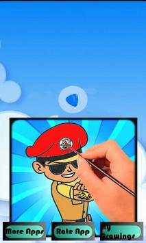 Little Singham Education Basics Coloring Pages screenshot 1