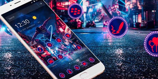Neon Street Handsome Boy Theme screenshot 4
