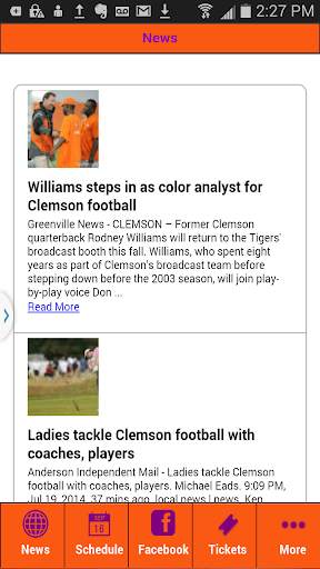 Football News - Clemson Edition screenshot 2