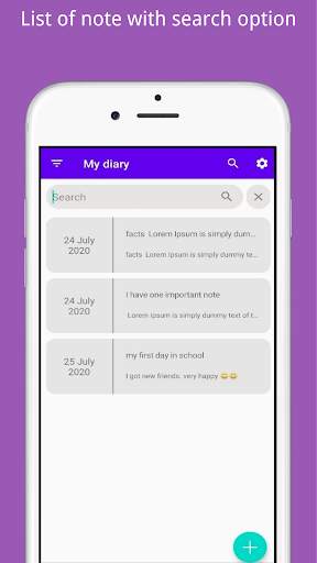 My Offline diary - password protected screenshot 1