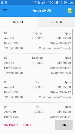 Mini Android POS screenshot 2
