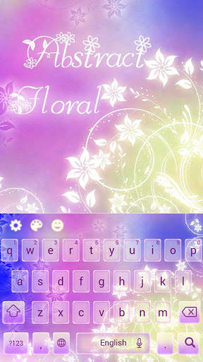 Floral Abstract-Keyboard स्क्रीनशॉट 5