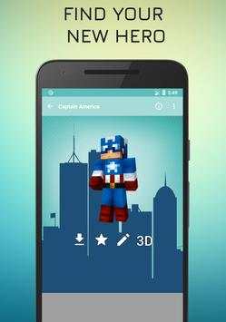 Superhero skins for Minecraft 3D screenshot 3