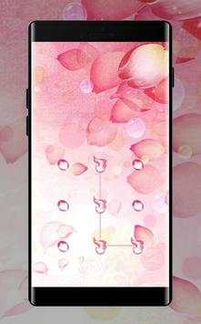 Pink Petal APP Lock Theme Nature Pin Lock Screen screenshot 2