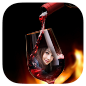 Bottle Glass Free Photo Frame icon