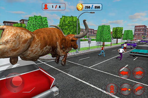 Angry Bull City Attack: Wild Bull Simulator Games screenshot 10