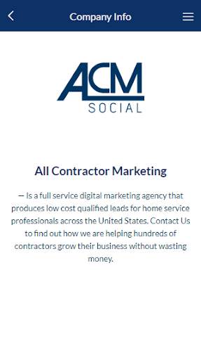 ACM Social screenshot 2