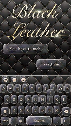Black Leather Noble Keyboard screenshot 4