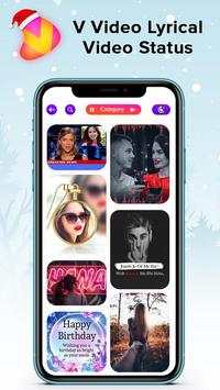 V Video - Lyrical Video Status Maker With Music screenshot 2