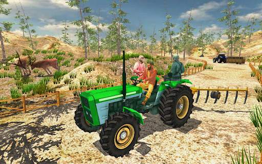 Tractor Driving Simulator Offroad Tractor Trolley screenshot 2