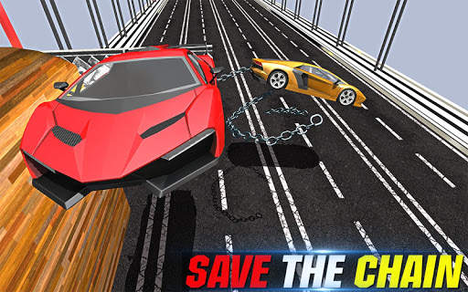 Extreme Chained Car Driving Simulator : 2019 Games screenshot 1