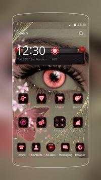 Pink Love Eye Theme screenshot 1