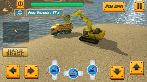 Mô phỏng máy đào cát sông 3D screenshot 1