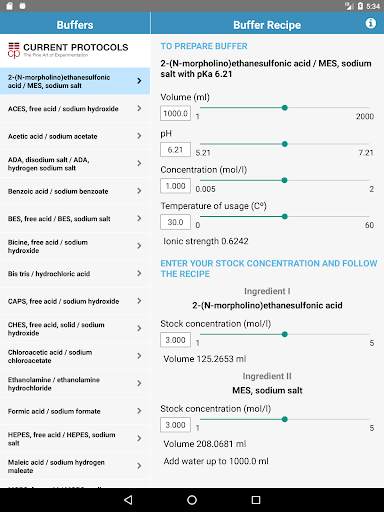 Biological Buffer Calculator screenshot 5