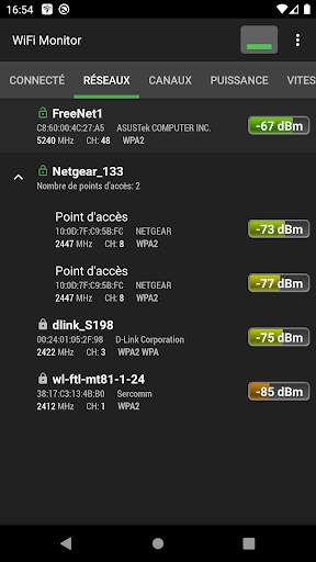 WiFi Monitor: analyseur de réseaux Wi-Fi screenshot 3