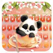 Blossom Panda Keyboard Theme 10001002