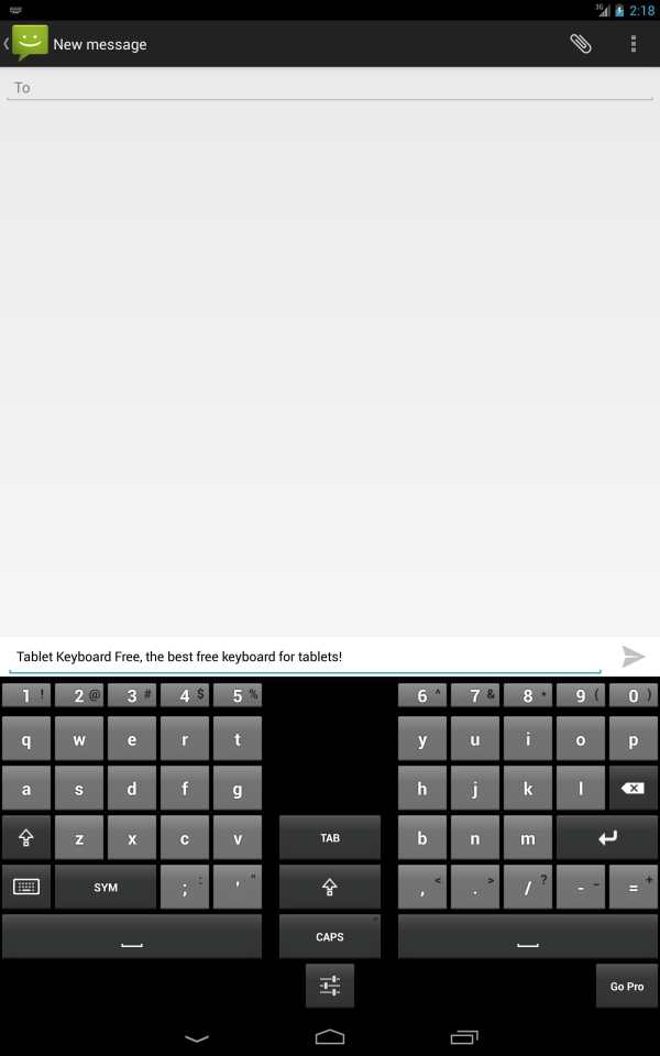 Tablet Keyboard Free 3 تصوير الشاشة