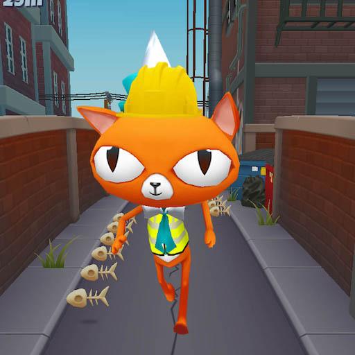 Hungry Cat Dash-Endless running game иконка