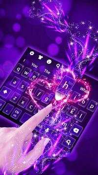 Purple Pink Love Keyboard screenshot 2