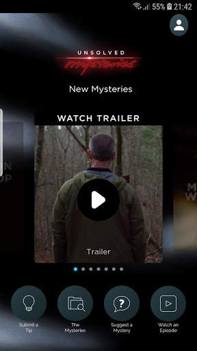 Unsolved Mysteries Mobile App screenshot 1