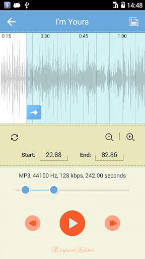 Ringtone Editor - MP3 Cutter screenshot 2