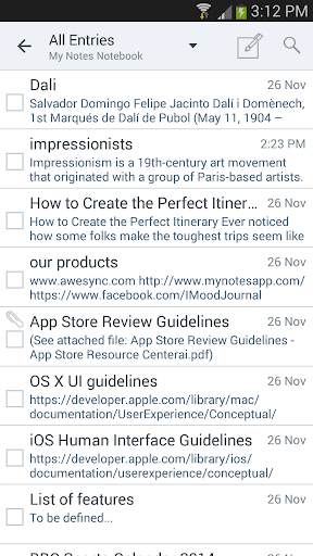 My Notes screenshot 6