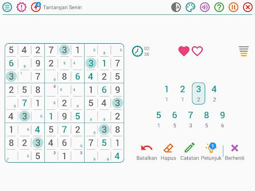 Sudoku perkalian: teka-teki screenshot 18