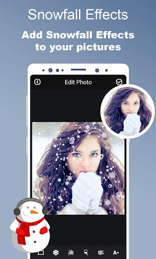 Snowfall Editor - Snowfall Photo Effects screenshot 1