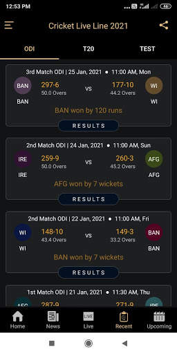 Cricket Live screenshot 2
