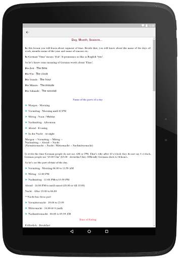 Basic German Language Learning App For Beginners screenshot 11