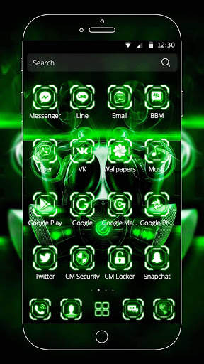 Theme Evil Tech Virus screenshot 4