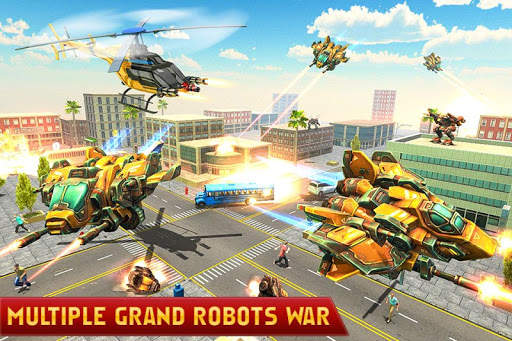 Dino Robot Car : Helicopter Robot Transformation screenshot 4