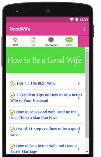 How to Be a Good Wife Guide screenshot 2